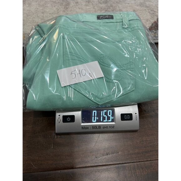 Earl Jean Womens Skinny Ankle Jeans Pants Mint Green Size 10 - Picture 10 of 10